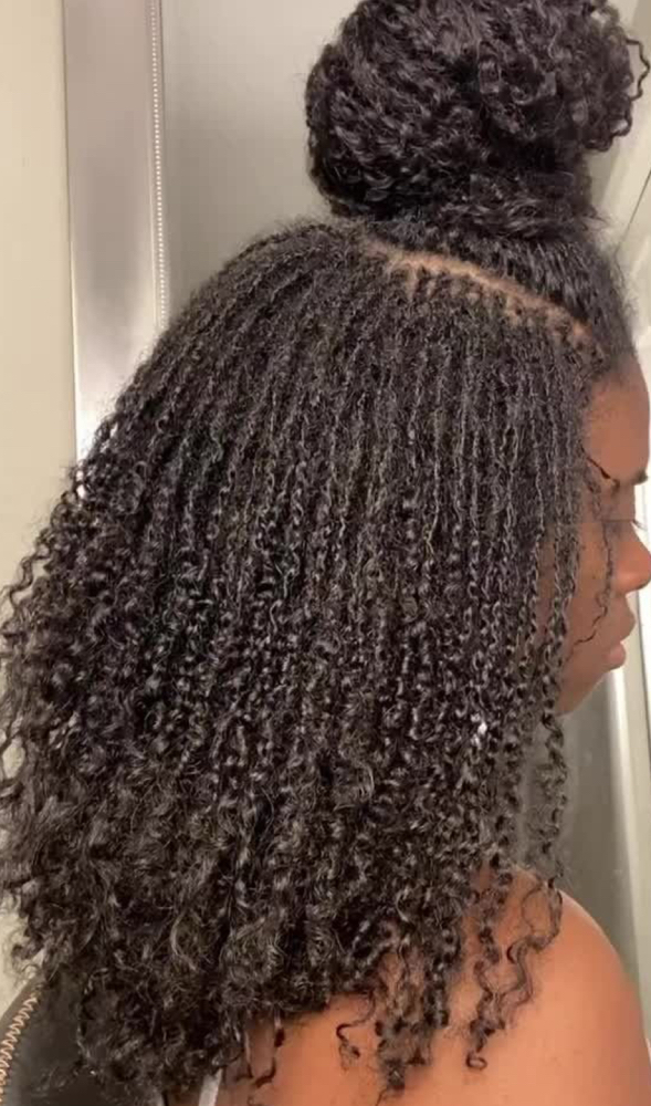 Adding Curling Ends To Locs