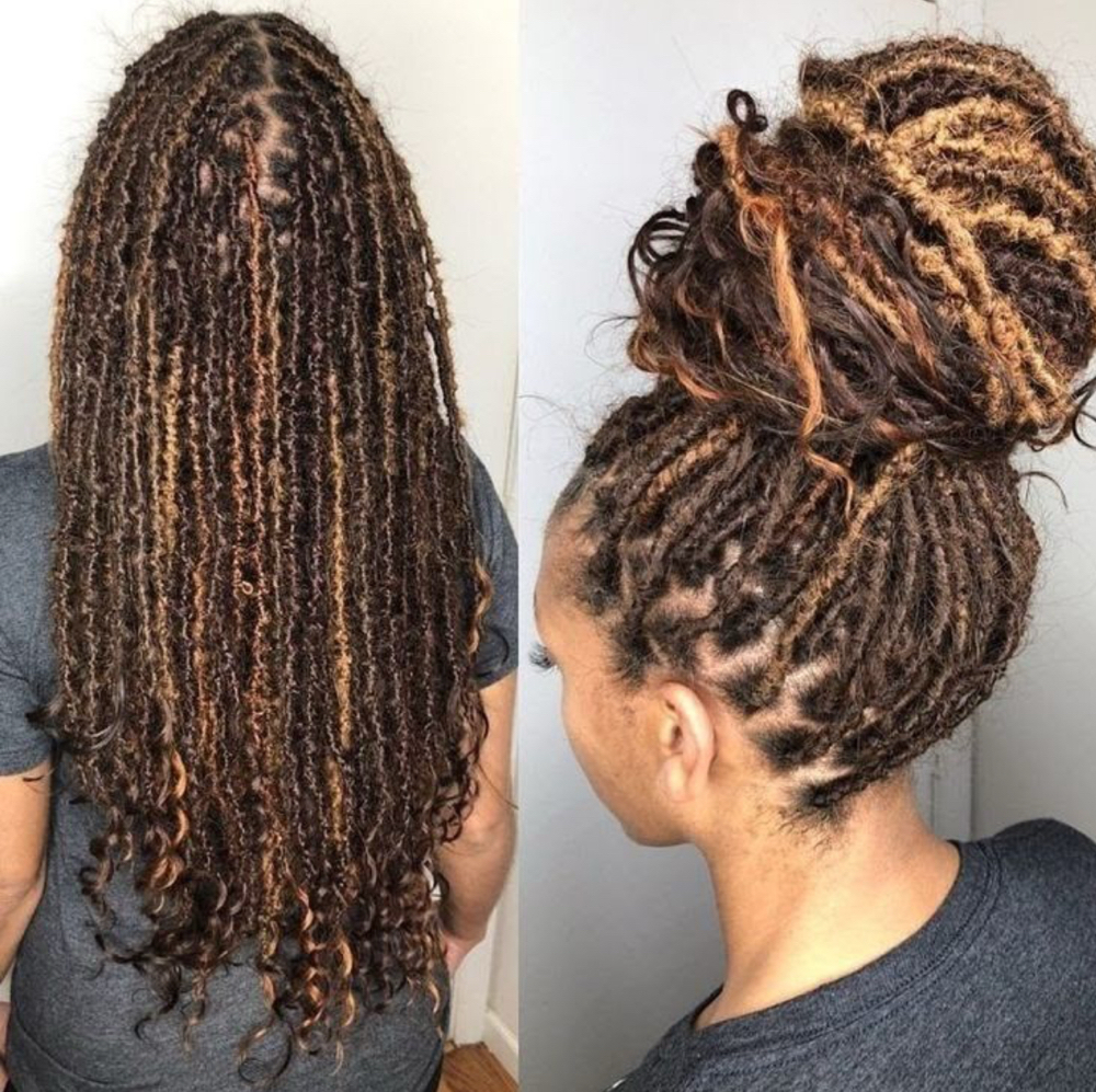 Adding Curling Ends To Locs