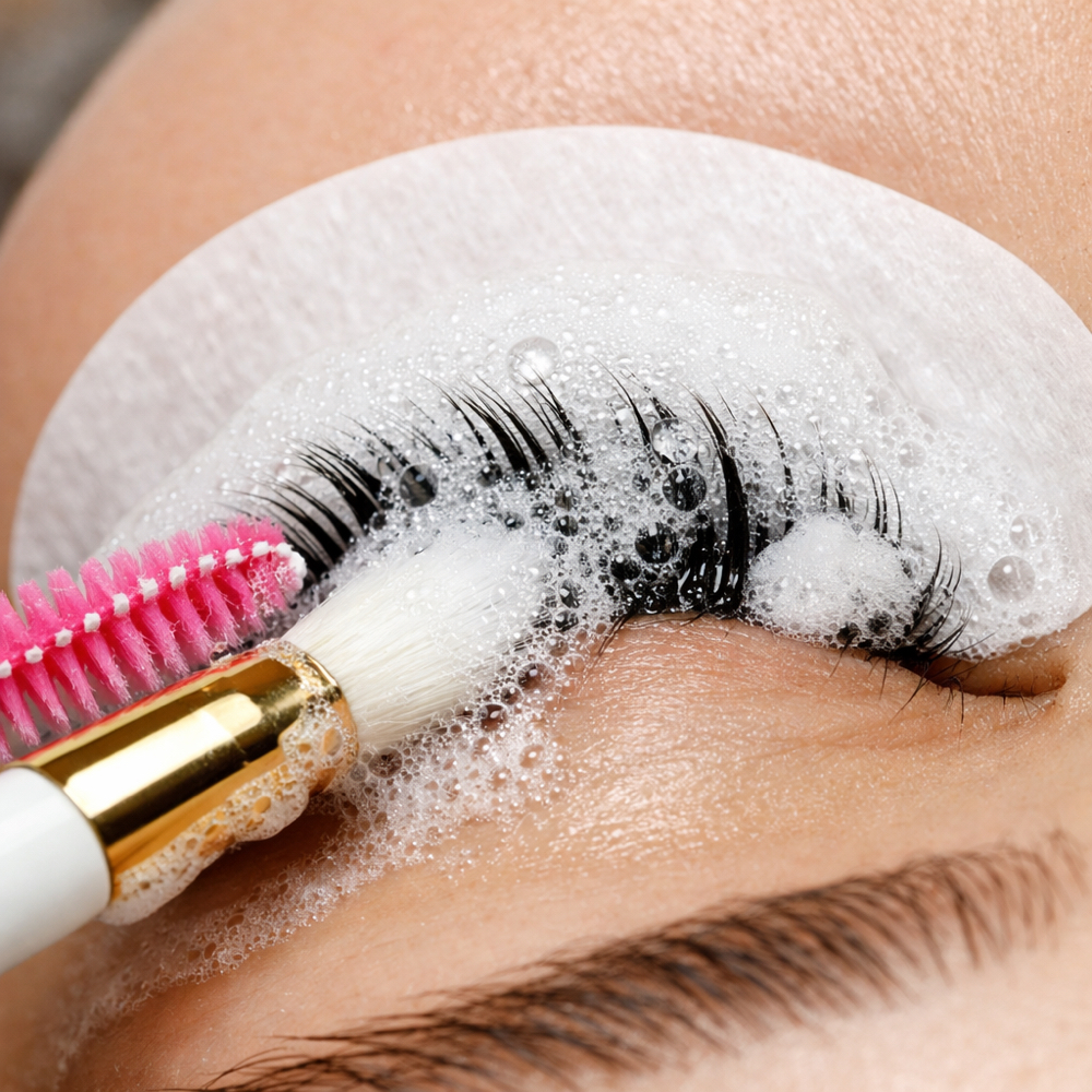 Banana Lash Wash(before)app at Blaine Lash & Spray Tan Studio in Blaine, MN