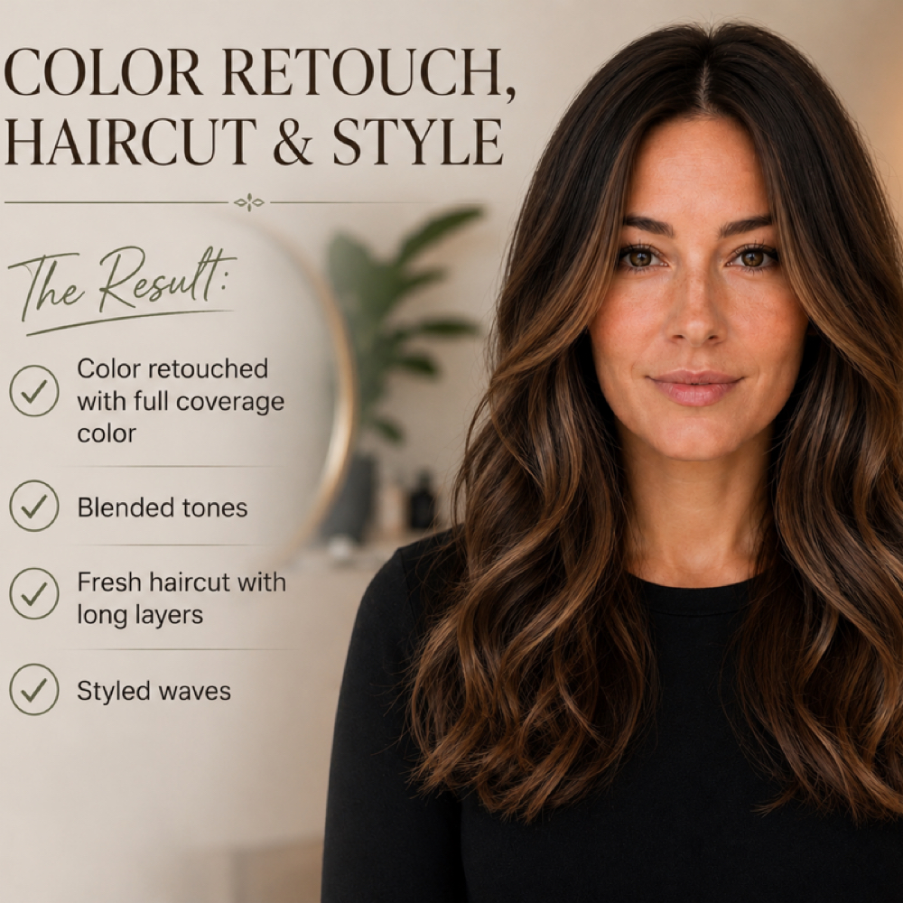 Color Retouch, Haircut and Blow dry at Lauren A Stylist in Thomasville, GA