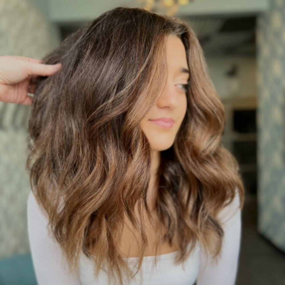 Money Piece/ Face Framing Foils at Kara Coy Hair in Burlington, KY