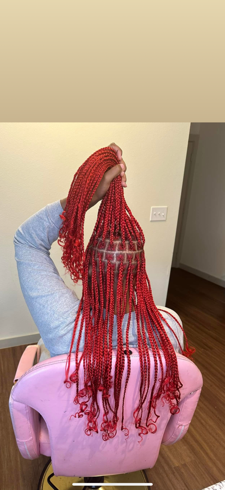 Medium Knotless Braids at Goddess Stylez in Sealy, TX