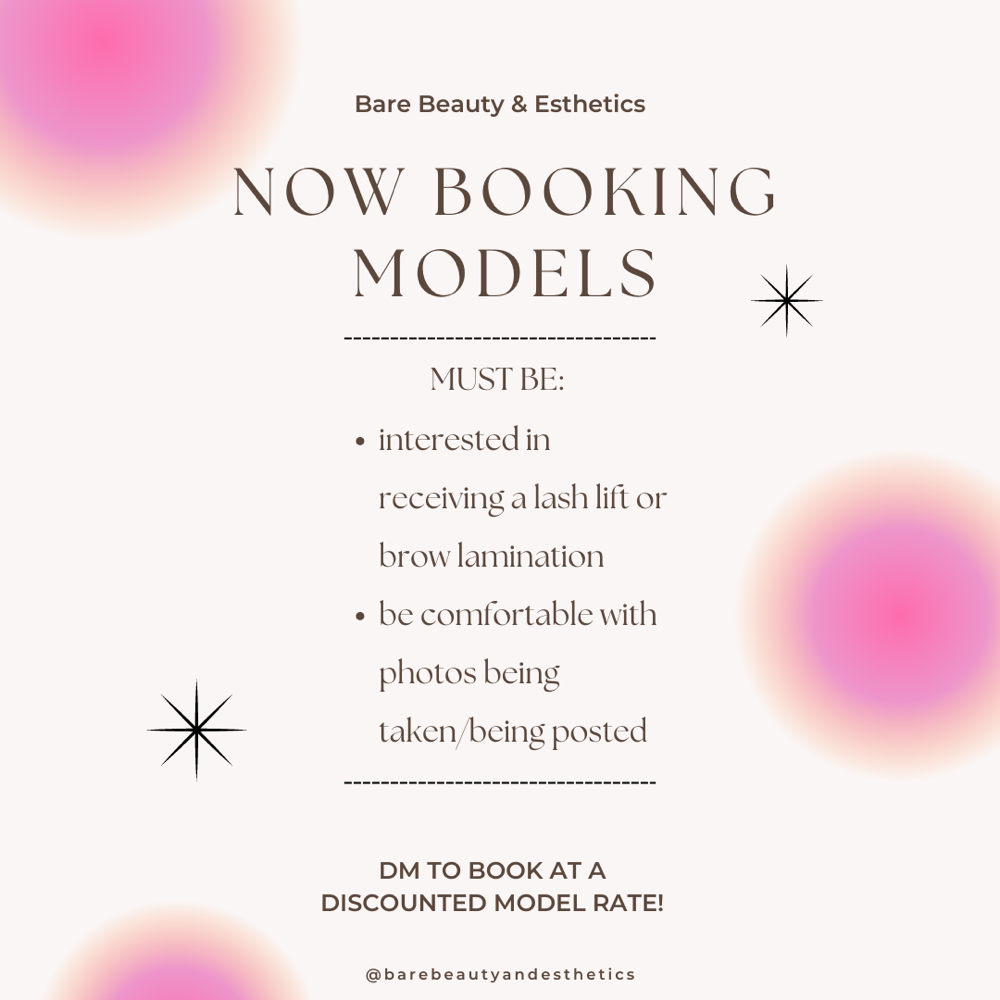 MODEL SERVICE: BROW LAMINATION