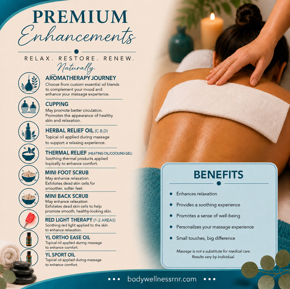 Premium Enhancements at Body Wellness Relax and Renew, LLC in Wesley Chapel, FL