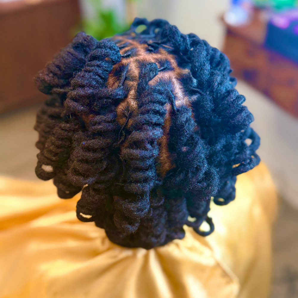 Perm Rod Loc Curls at Na'Truely Crown'd in Farmington, MI