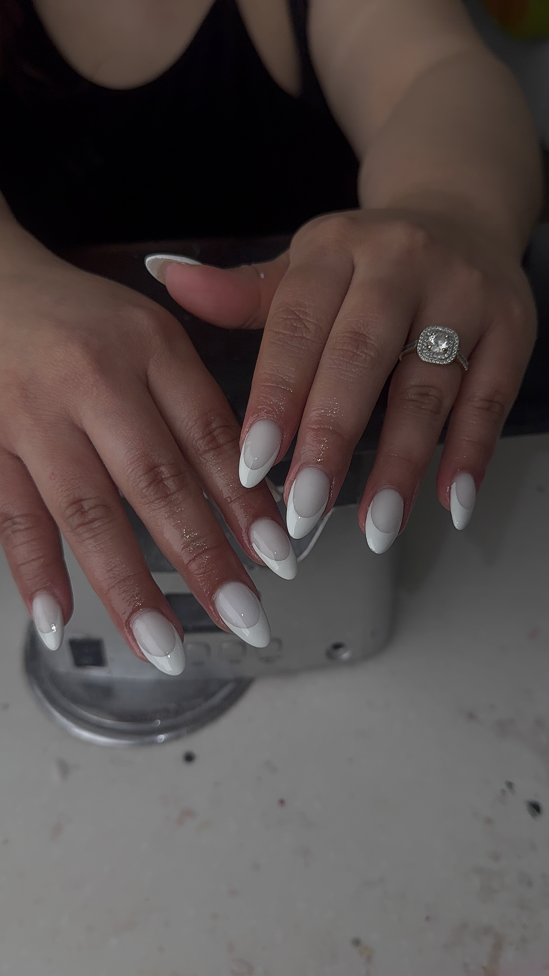 ADD French tip at Heavenlynails in Sylmar, CA
