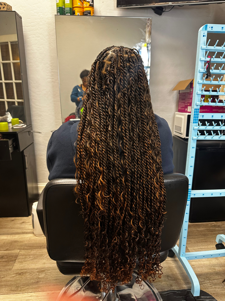 Medium Boho Braid Waist Length