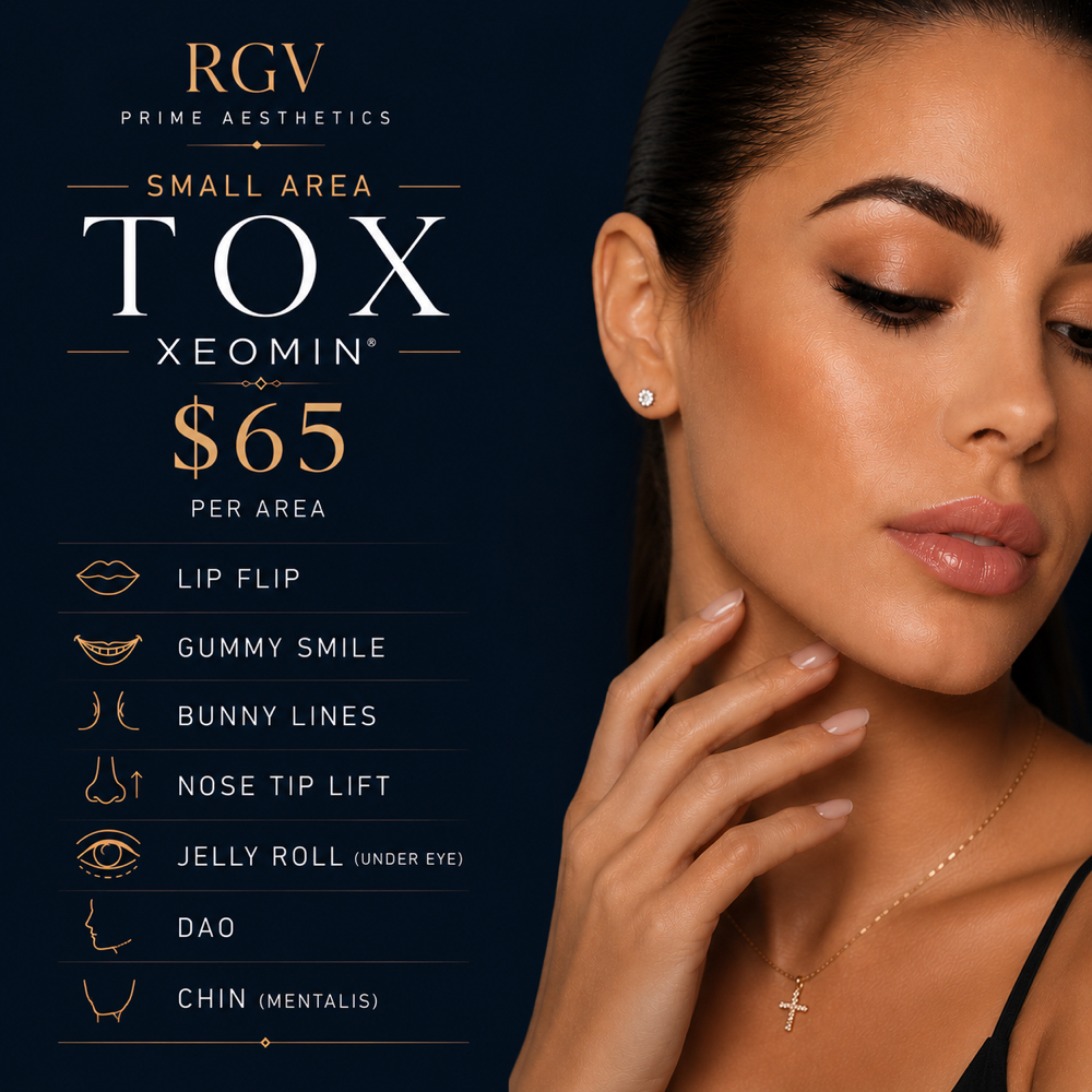 SMALL AREA TOX $65 at RGV PRIME AESTHETICS PLLC in Mcallen, TX