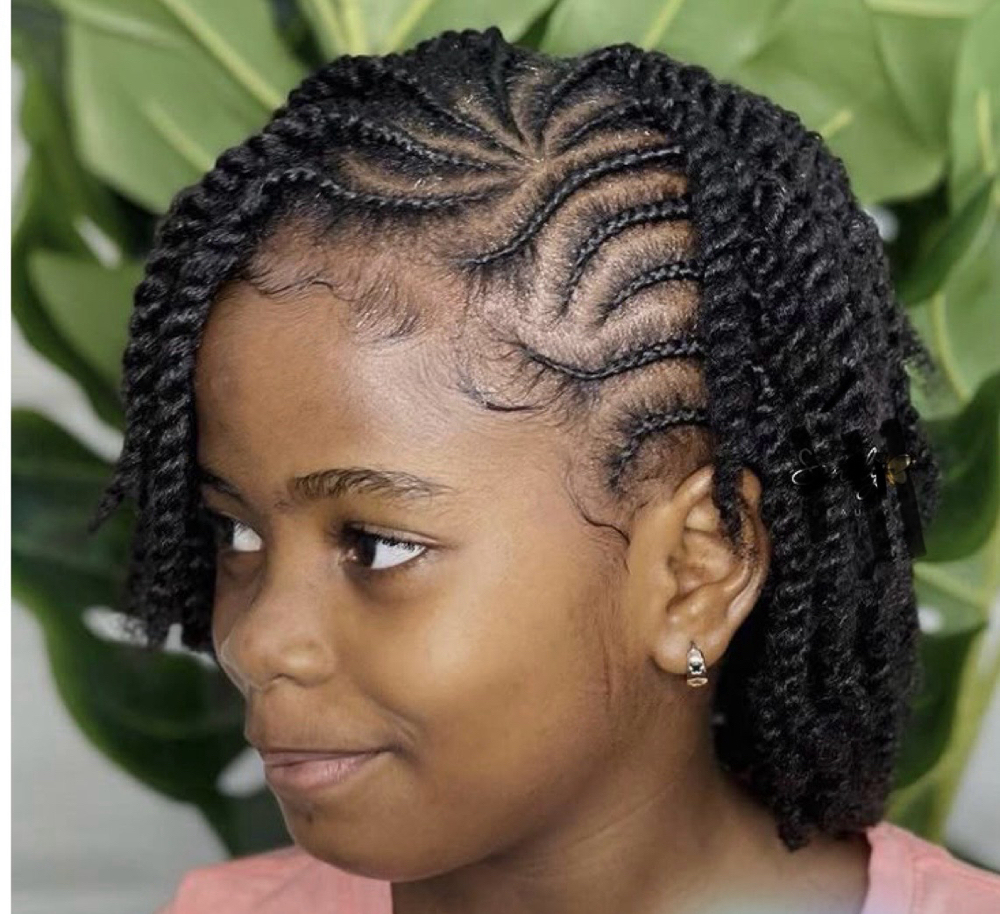 Kids Natural Flat Twist & Single Tw
