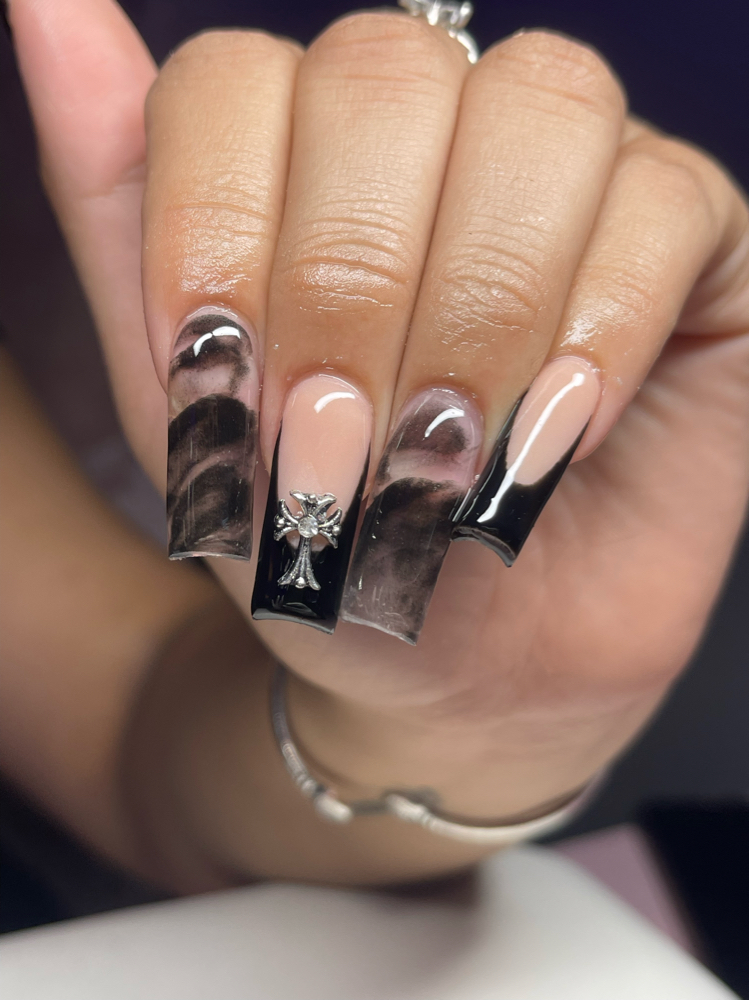 Long Acrylic Nails