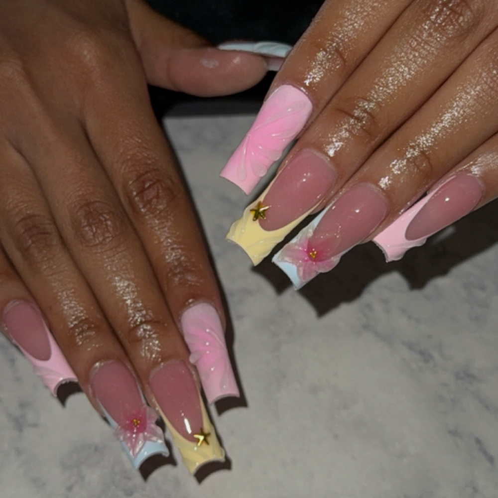 Acrylic Full Set (Long) at Cosmoalixia in Lufkin, TX