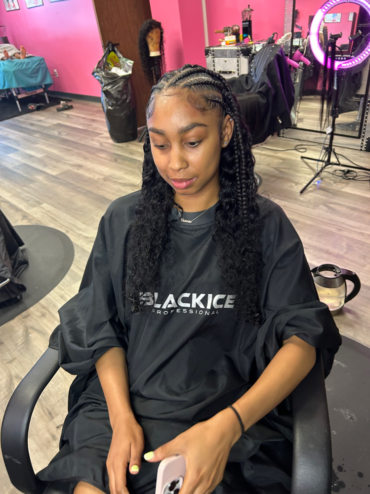 Half Braids Half Sew In