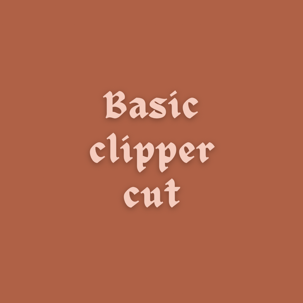 Basic Clipper Cut