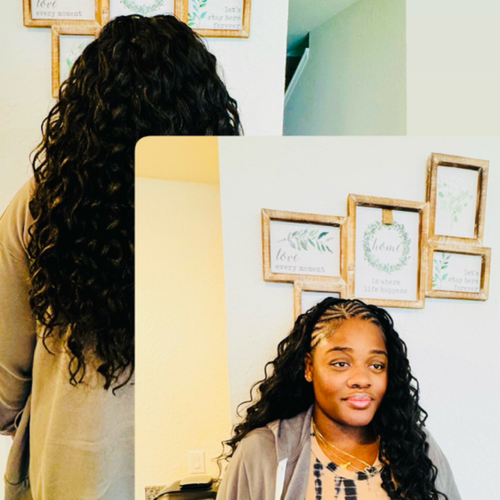 HALF CROTCHET / HALF CORNROW at BRAIDS_BY_ROX in Riverview, FL