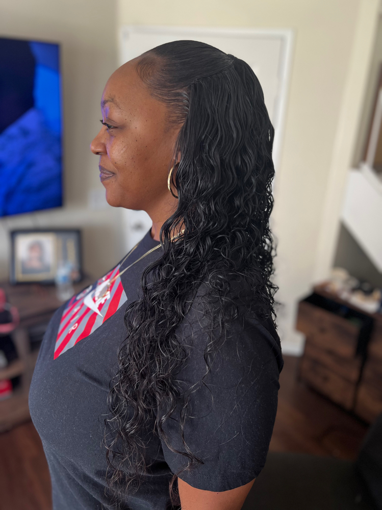 Half Up / Down Weave