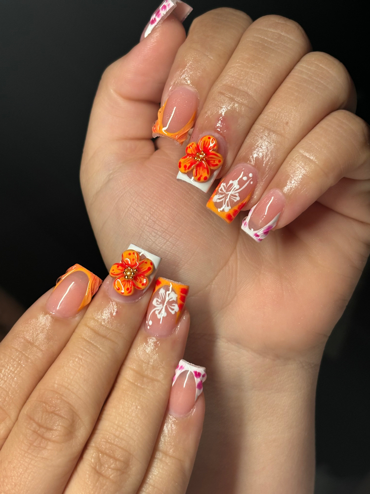 Short Acrylic Full Set at Kitty Klaw’d By Justina in Wilbraham, MA