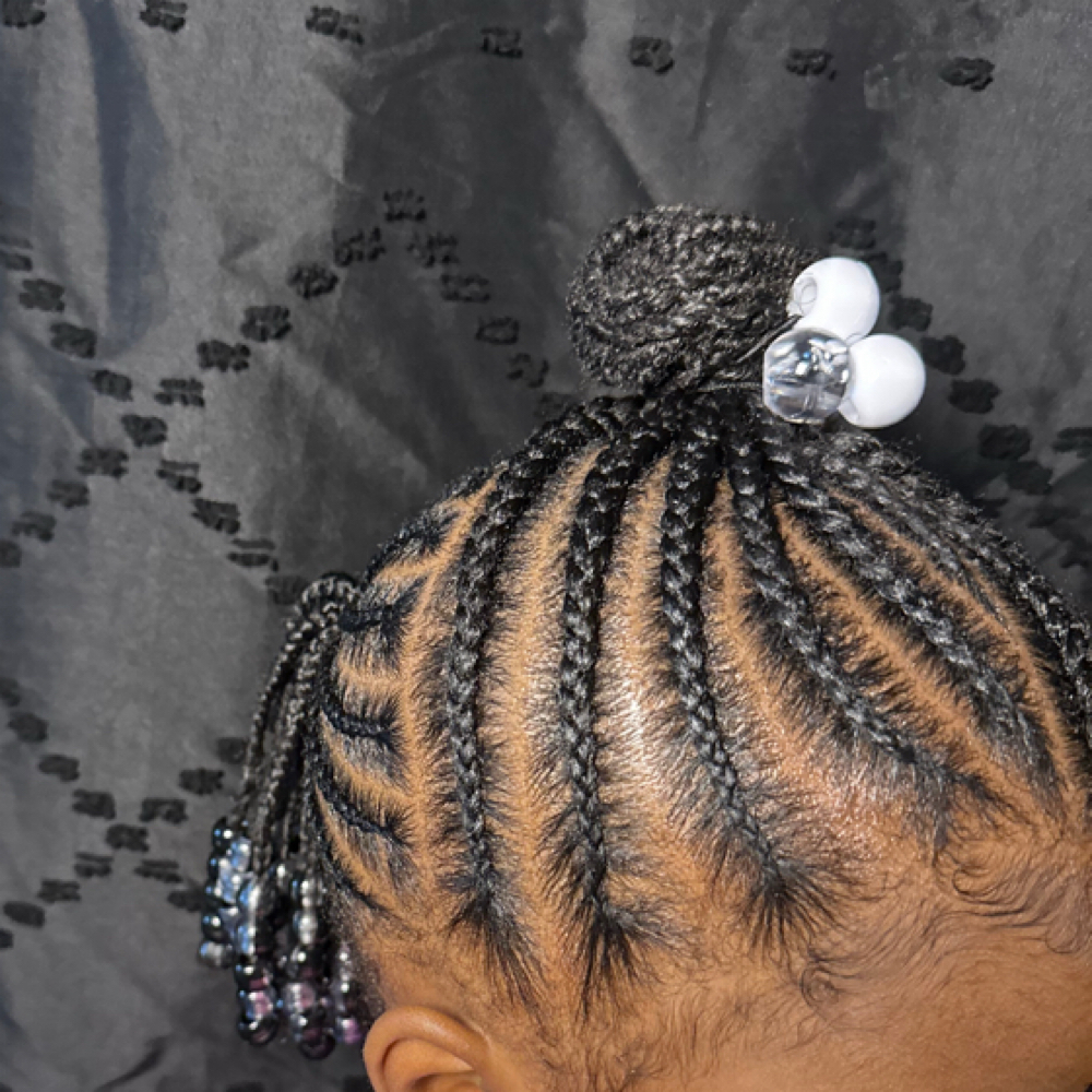 Two Braided Ponytail at Braids & Bows in Columbus, OH