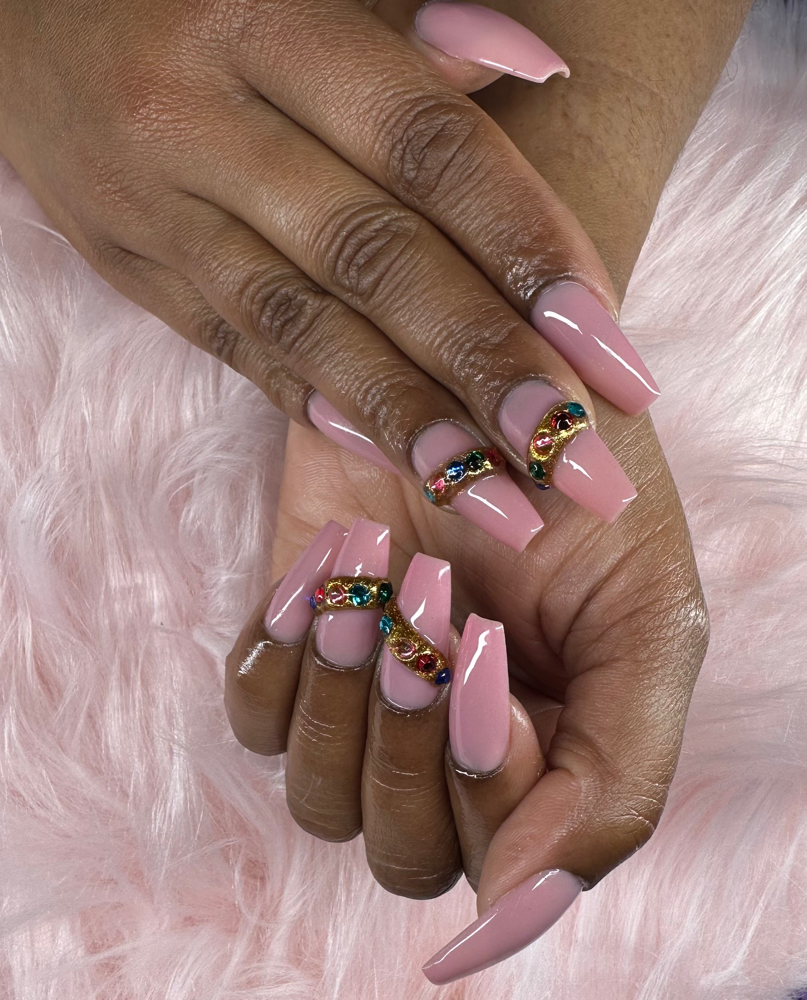 Gel-X Full Set, Short Coffin