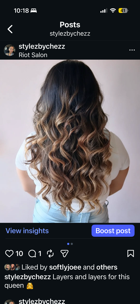 Ombre Hair Color at Dye Hard Studio in Webster, TX