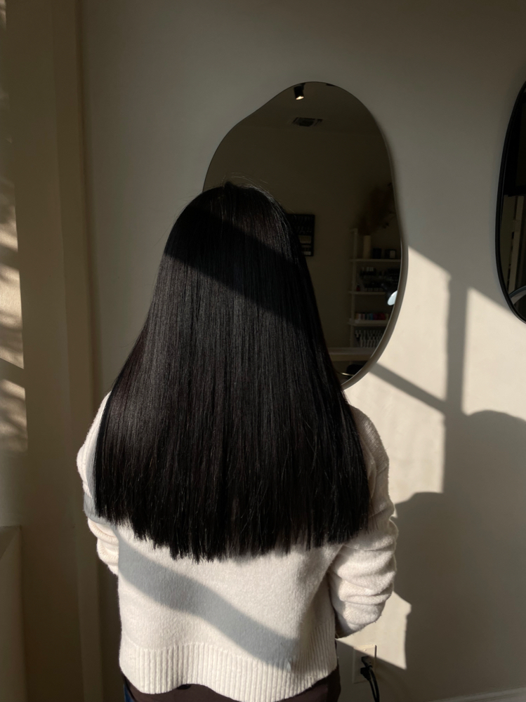 Hair Extensions K Tip application