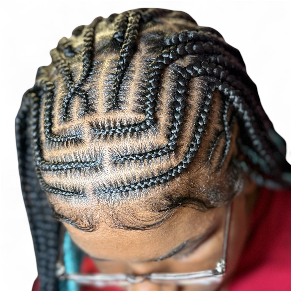 Tribal Braids + Knotless Braid