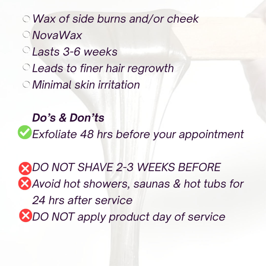 Side Burns/Cheek Area