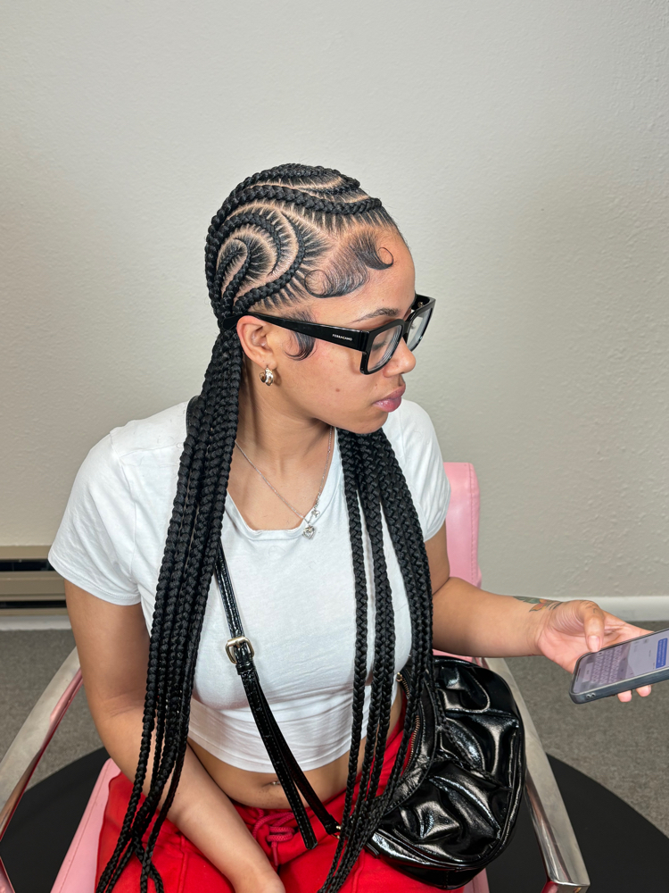 10-12 Stitch braids/feed in braids at Styles by Key in Monroeville, PA