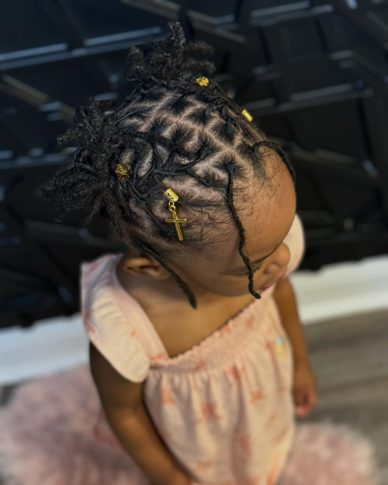 Kids Retie On Micro Locs
