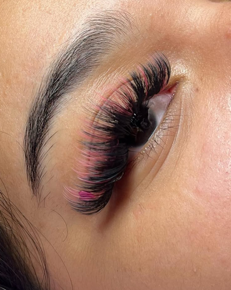 Added Color Lashes
