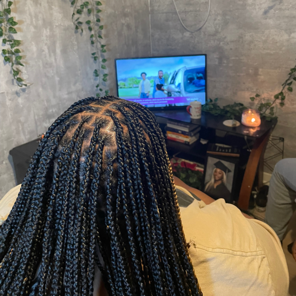 Small Knotless Braids at Lavished.rinaii in Victorville, CA