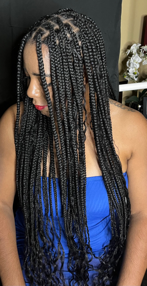 Boho Knotless Braids (medium)