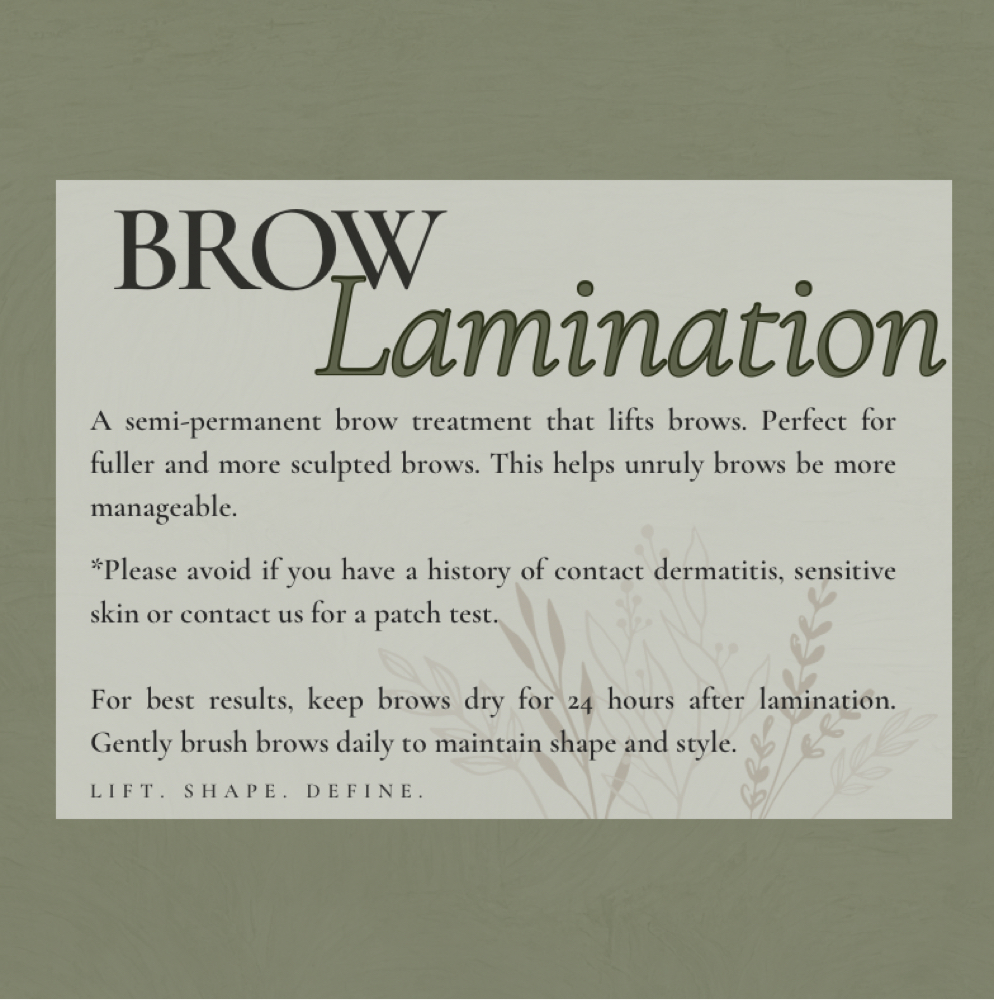 Brow Lamination at Intention Studio in Redding, CA