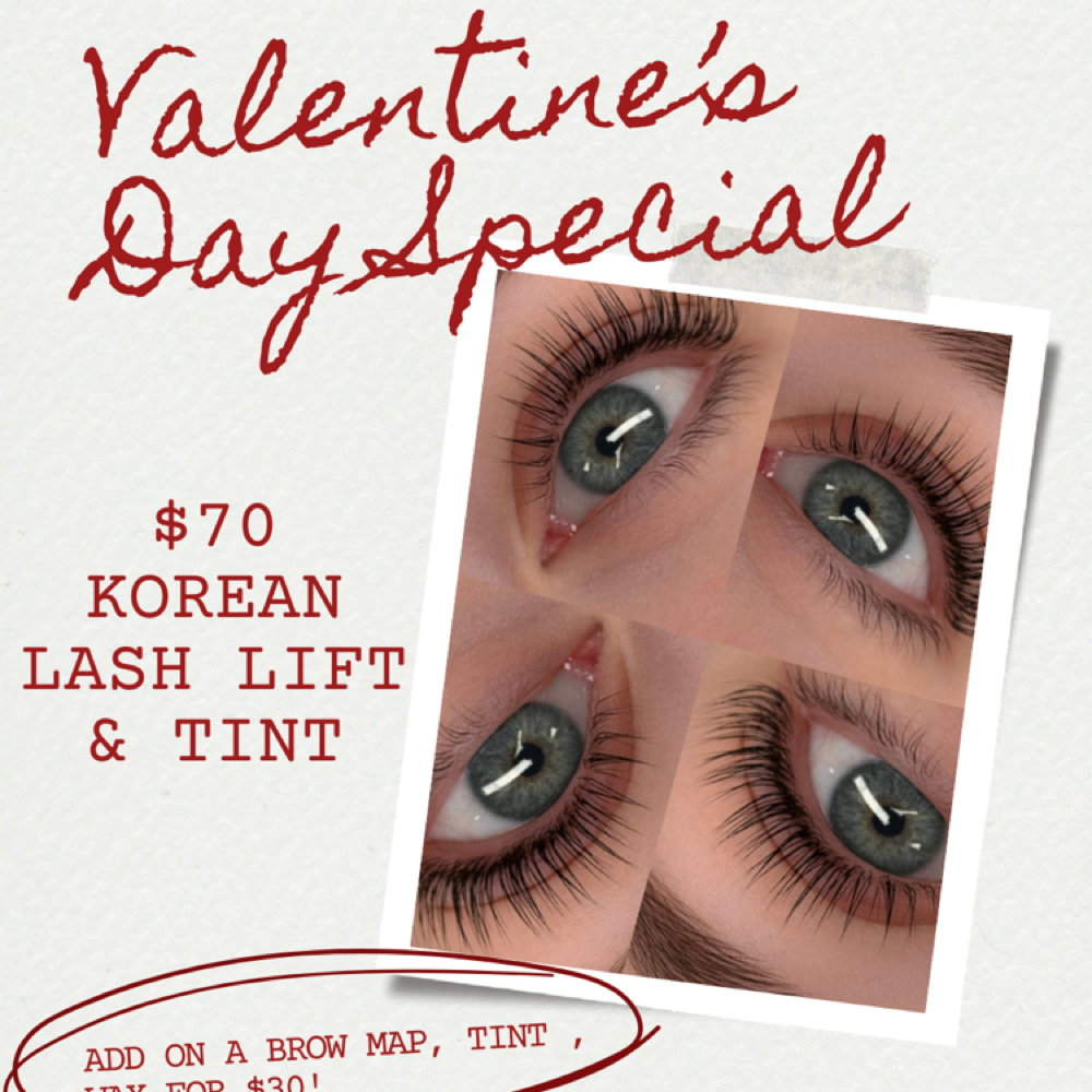 Valentines Korean Lash Lift