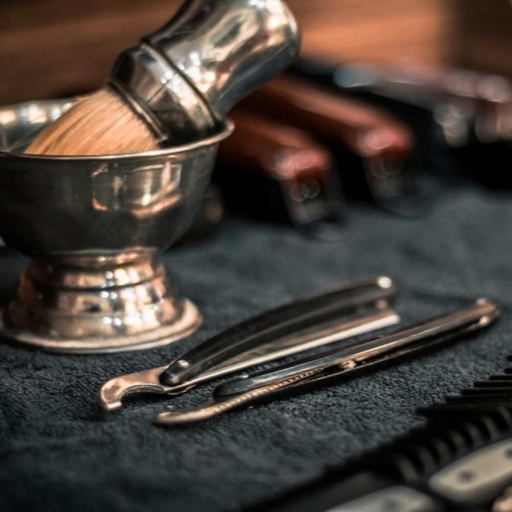 Face Shave at Grace & Grit Barber Co in Knoxville, TN