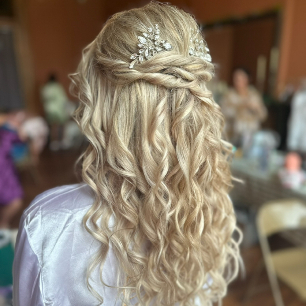 WEDDING HAIR at Leah Jane’s Salon in Rockport, IN