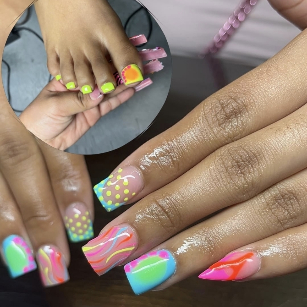 Short Nails and Toes Bundle at Lady Tea DFW Hair Clinic in Arlington, TX