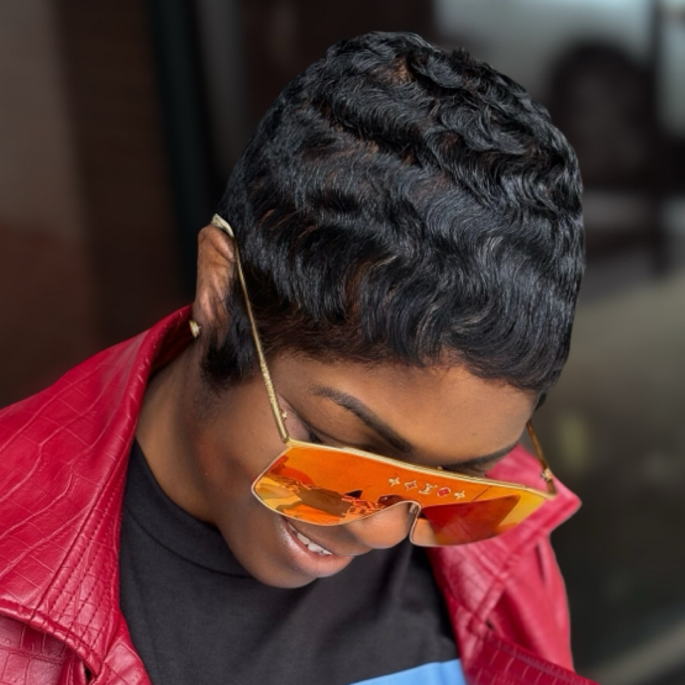✨ Pixie Custom Style / Waves + Curl at Hair Gossip in Charlotte, NC