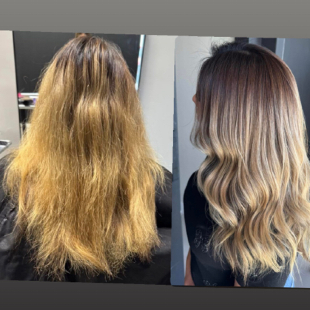 Toner at Itzel’s Hair Studio in Alton, TX
