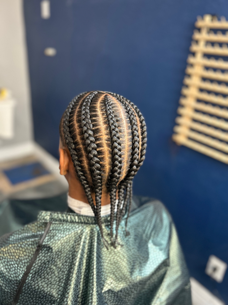 5-8 Natural Cornrows