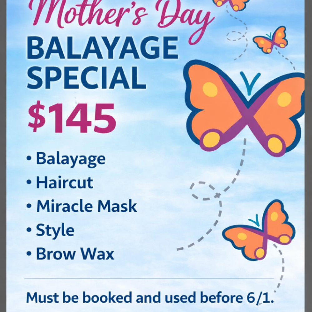 Mother’s Day Balayage Special at Extra Care Hair Co. in Springfield, MO