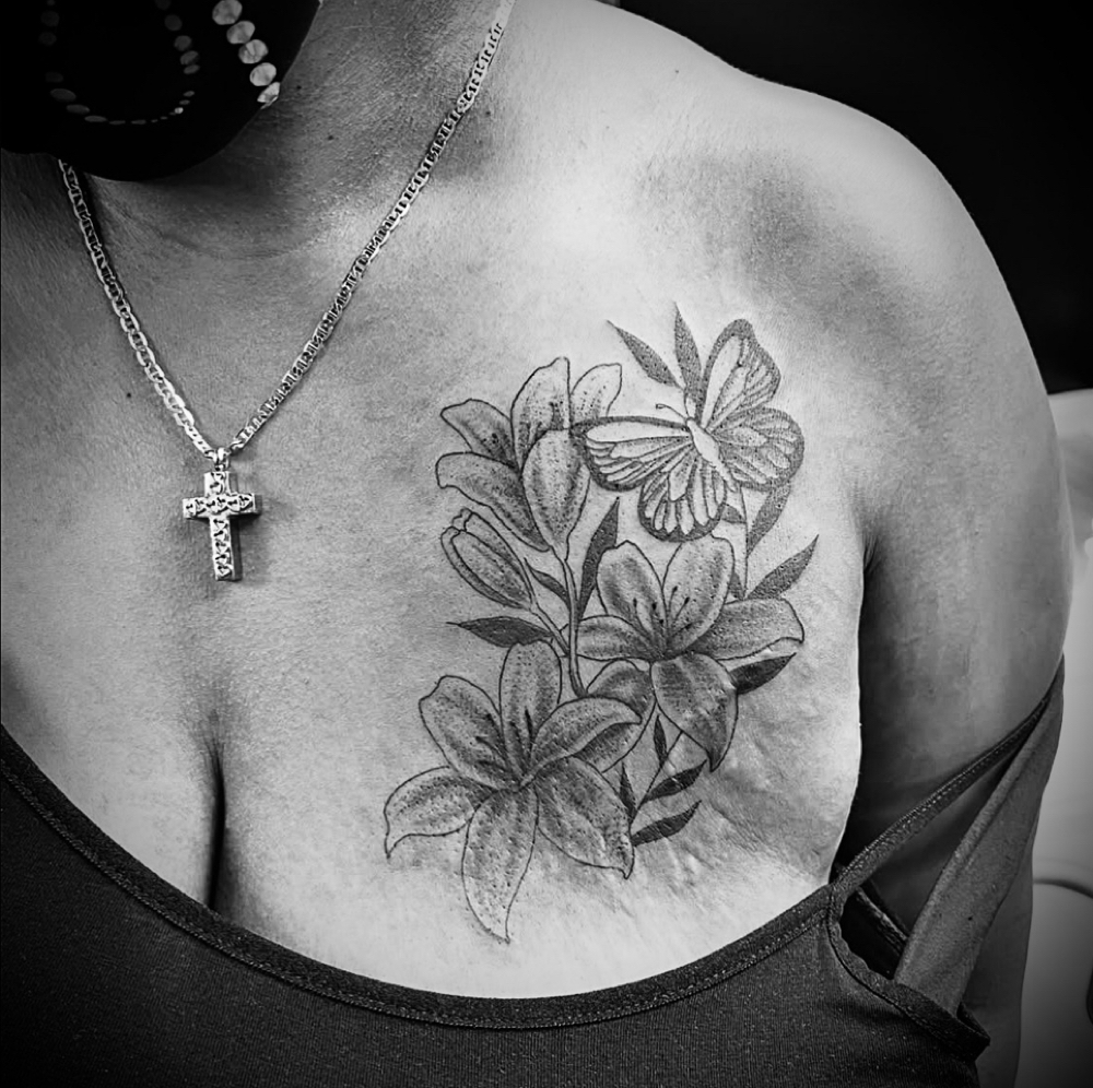 Chest at Selena Maria Tattoos in Greece, NY