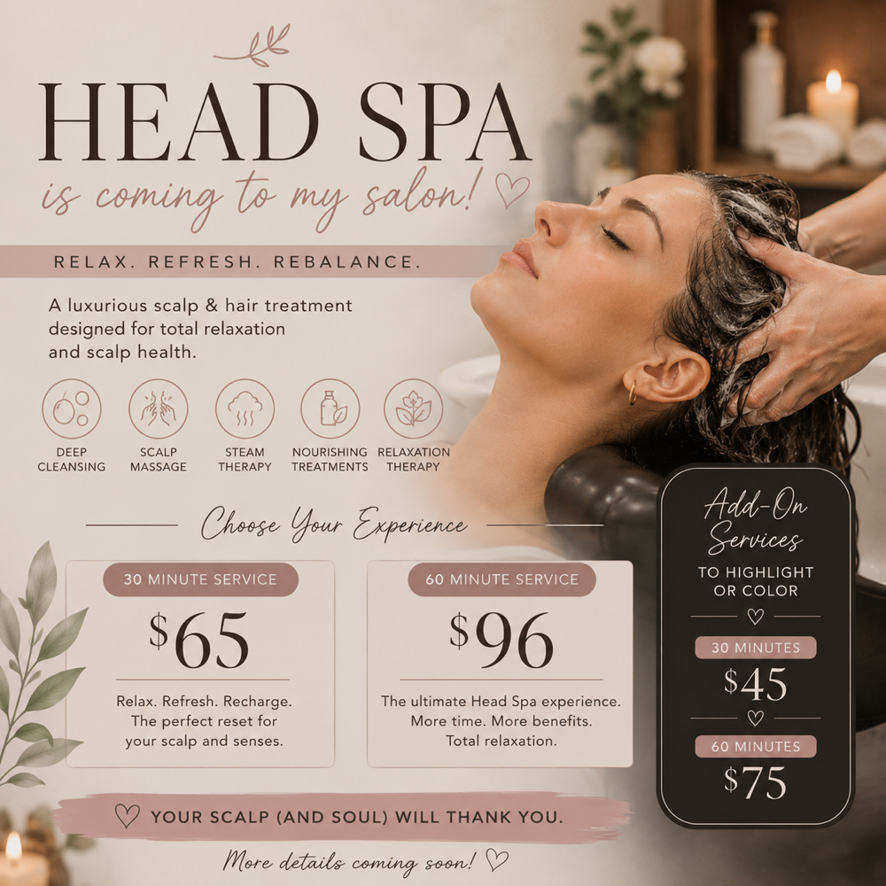 Head Spa Services at Ashley North Hair Stylist in Joplin, MO