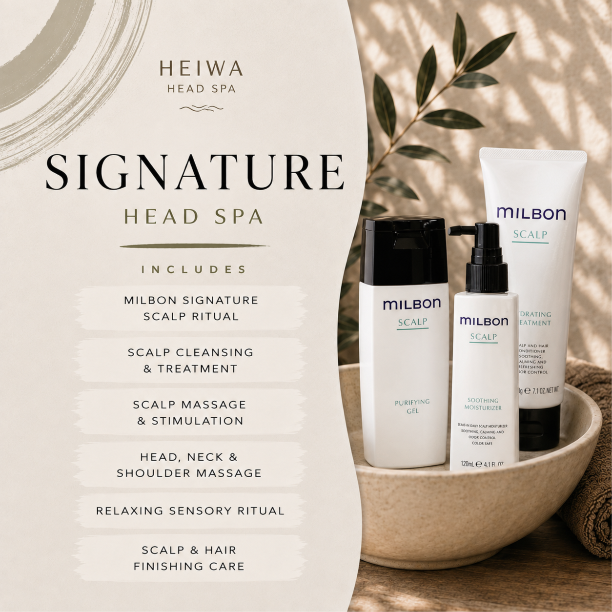 Signature Head Spa at The Heiwa Head Spa in Fort Myers, FL
