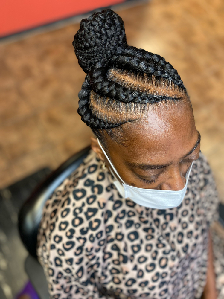 Feed In Ponytail /Bun (Large)
