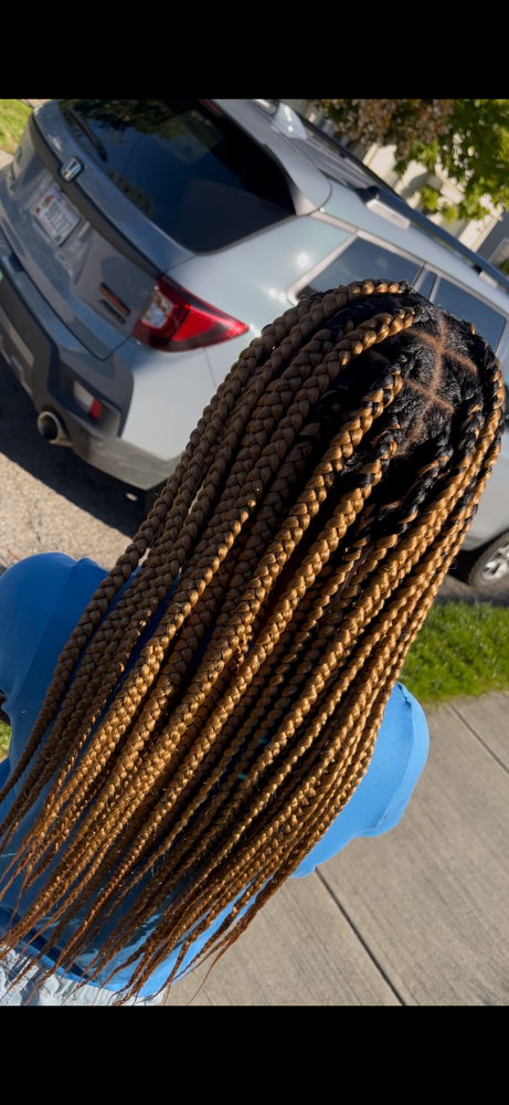 Large Knotless Braids