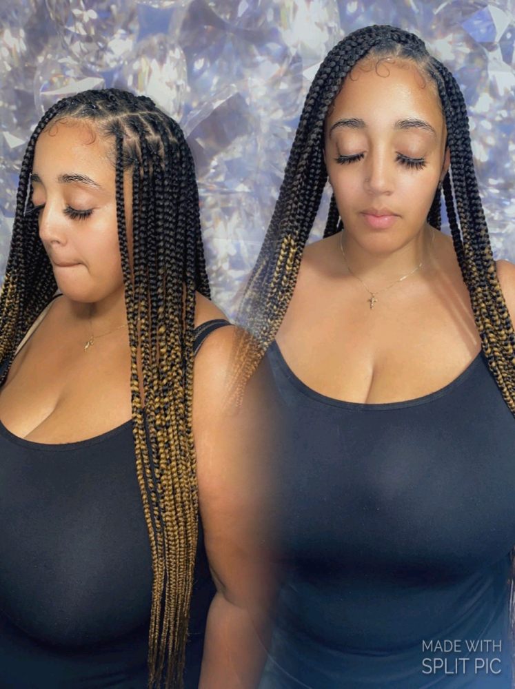 Med Knotless Braids