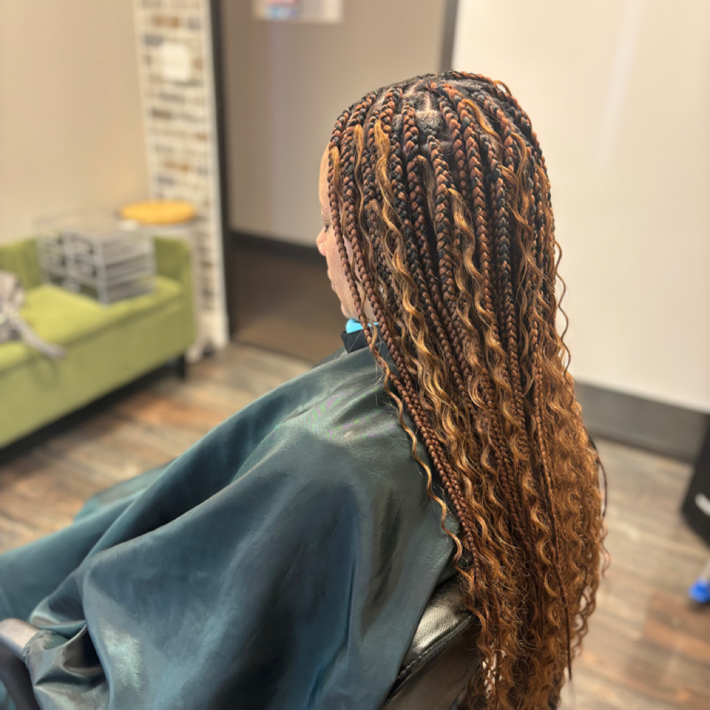 Boho Box Braids at Some Like It Loc’d in Chandler, AZ