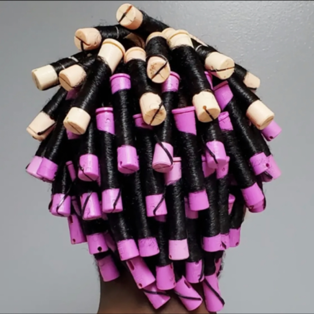 Perm Rod Set (Natural/Relaxed Hair) at Kashair Studio in Paramus, NJ