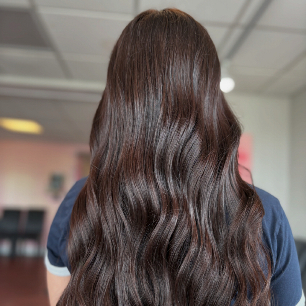 root retouch grey coverage. at Hairapy Salon in Cincinnati, OH