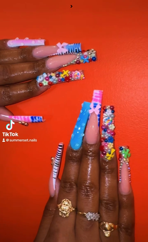 XXL Full Set at The Pink Nail and Spa in Lynchburg, VA